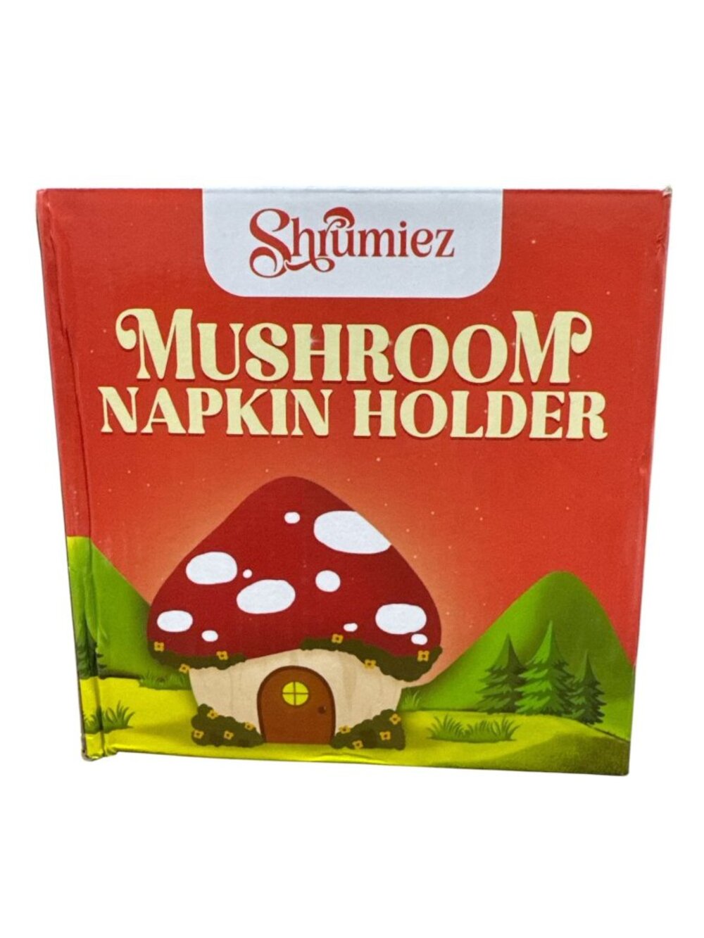 Shumiez Mushroom Napkin Holder Decorative Weighted Compact Design